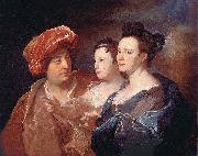 Hyacinthe Rigaud La famille Laffite. France oil painting artist